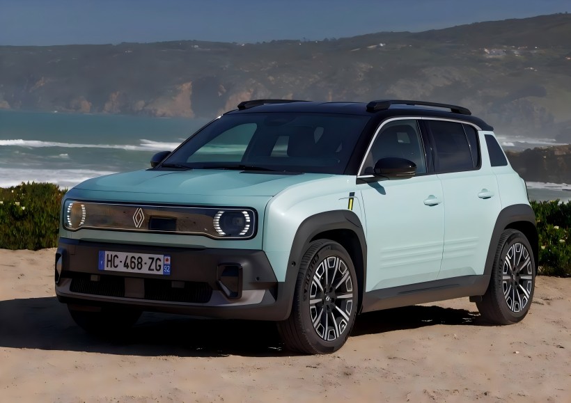 Renault 4 E-Tech-en irudi ofizialak kaleratu zituen: Pintura Green Argiaren aukera gehitu da, 2025ean atzerriko merkatuetara joatea espero zen